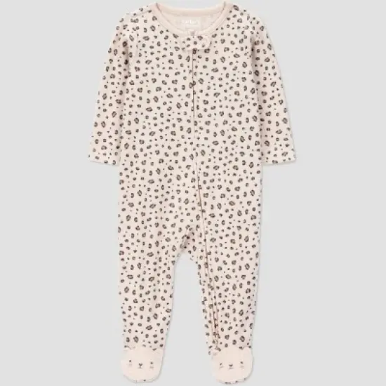 Carter's Just One You&reg; Baby Girls' Cheetah Printed Sleep N' Play - Pink image {5}