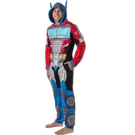Transformers Men's Retro Character Union Suit One Piece Costume Pajama image {8}