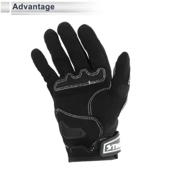 Unique Bargains 1 Pair Motorcycle Glove Spring Summer Breathable Smartphone Touch Nylon image {5}
