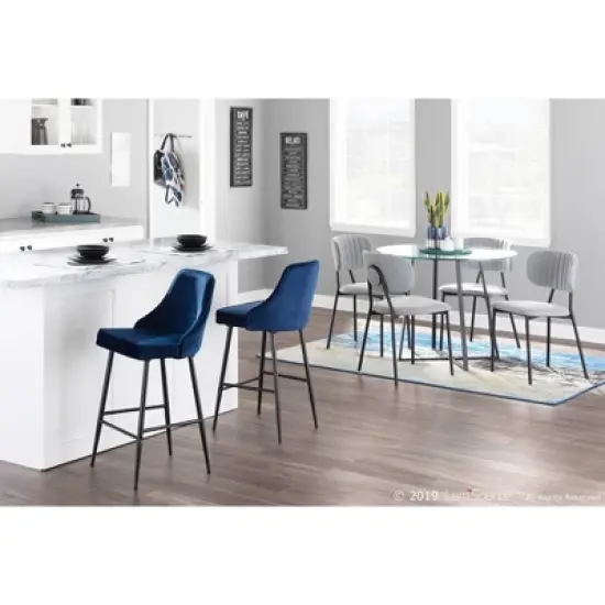 Set of 2 Marcel Contemporary Counter Height Barstools - LumiSource image {8}