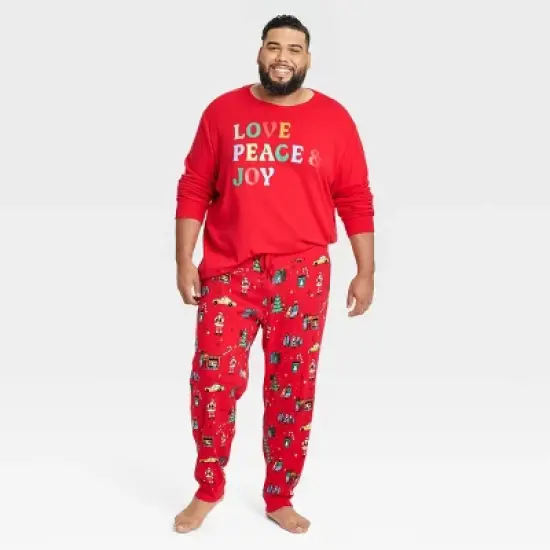 Men's Holiday City Matching Family Pajama Set - Wondershop&trade; with Frances Marina Smith Red image {4}