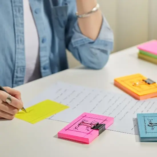 Staples 3" x 5" Line Ruled Assorted Neon Index Cards 300/Pack (50998) TR50998 image {4}