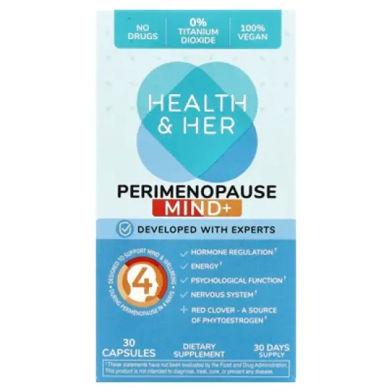 Health and Her Perimenopause Mind+, 30 Capsules image {4}