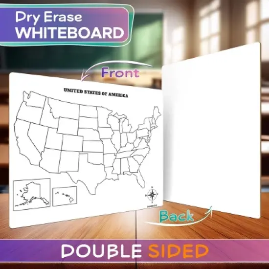 SCRIBBLEDO USA Map Dry Erase Board 11"x14" image {1}