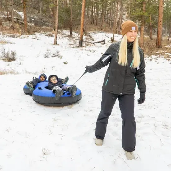 GoSports Heavy-Duty 2 Person Winter Snow Tube with Premium Canvas Cover image {2}