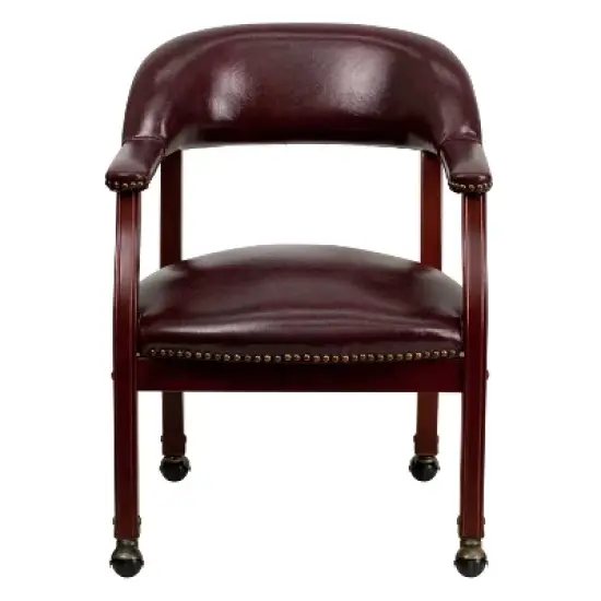 Emma and Oliver Conference Chair with Accent Nail Trim  and Casters image {8}