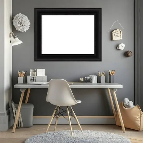 Amanti Art Parlor Black Framed Magnetic Dry Erase Board image {8}