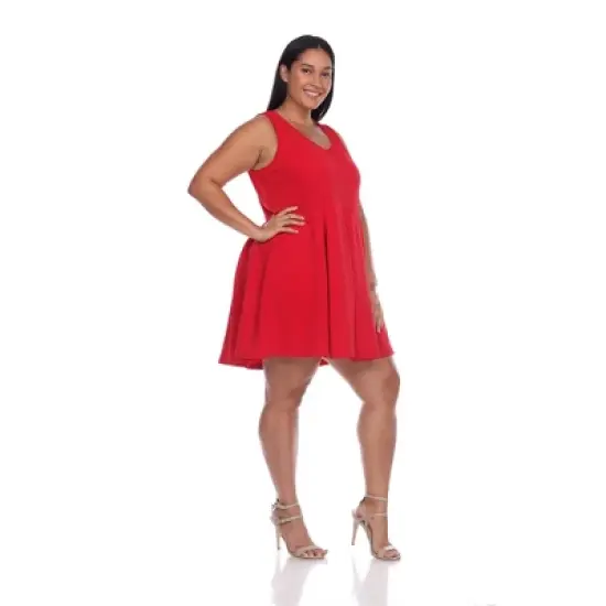 Plus 'Crystal' Dress - White Mark image {2}