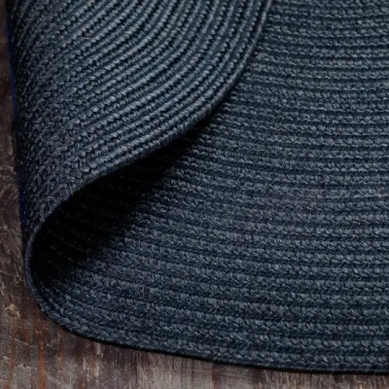 Modern Rustic Braided Pattern High-Traffic Polypropylene Reversible Transitional Eclectic Casual Coastal Indoor/Outdoor Area Rug by Blue Nile Mills image {3}