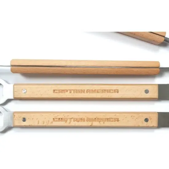 Seven20 Marvel&rsquo;s Captain America 3-Piece Outdoor BBQ Grill Utensil Set image {3}