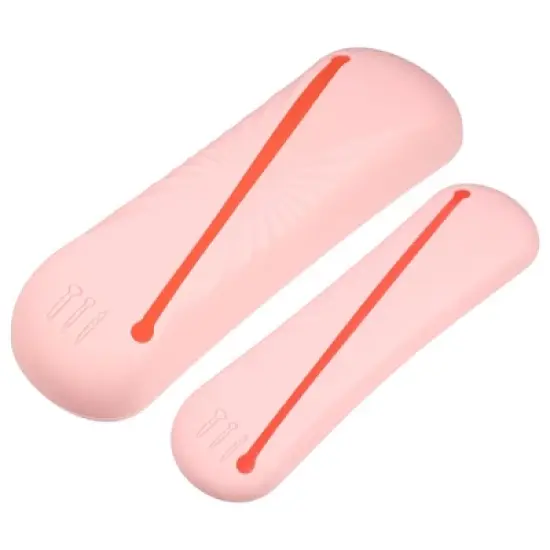 Unique Bargains Travel Makeup Bag Makeup Brush Holder Portable Makeup Organizer Bag Waterproof Silicone 2 Pcs image {8}