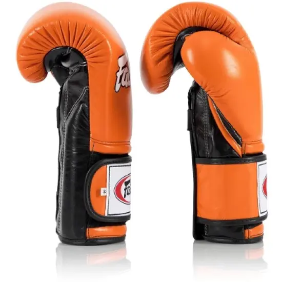 Fairtex BGV9 Mexican Style Orange Black Muay Thai Boxing Glove - Heavy Hitter image {4}