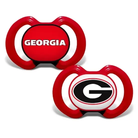 BabyFanatic Officially Licensed Pacifier 2-Pack - NCAA Georgia Bulldogs image {1}