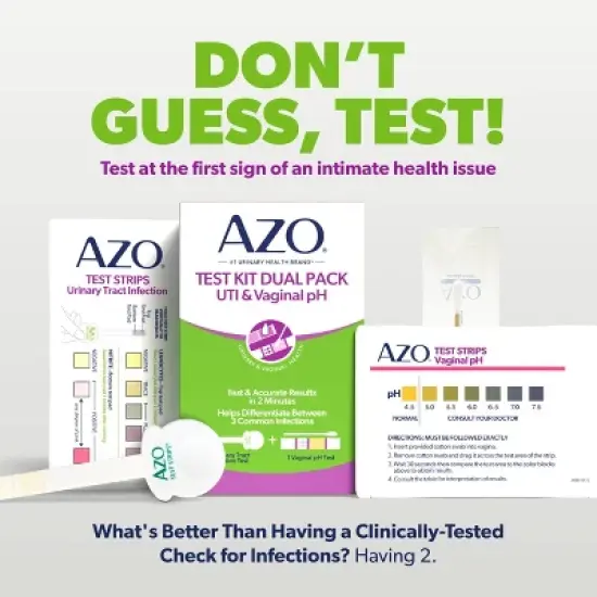 AZO At Home UTI and Vaginal pH Test Kit image {4}