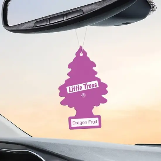 Little Trees 3pk Dragon Fruit Air Fresheners: Car Freshener, Disposable, Non-Powered, Purple, Paper, Keep Out of Reach of Children image {2}