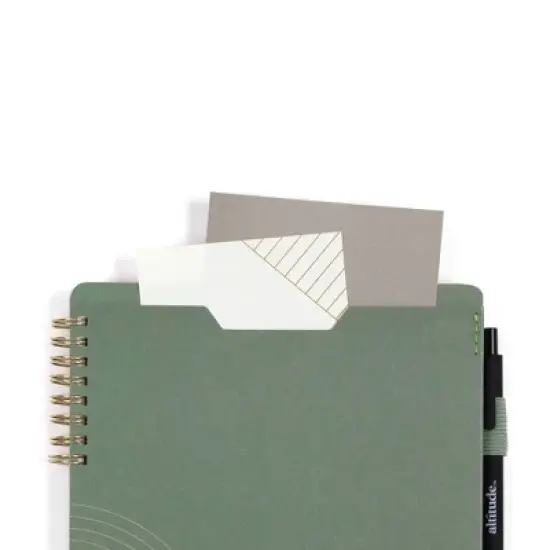 Altitude 160pg Ruled Journal with Folder Cover 7"x9" Dark Sage Arch image {8}