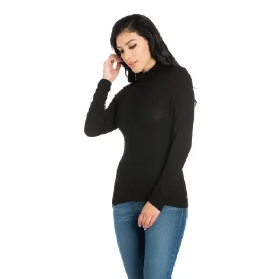 24seven Comfort Apparel Womens Classic Long Sleeve Turtleneck image {1}