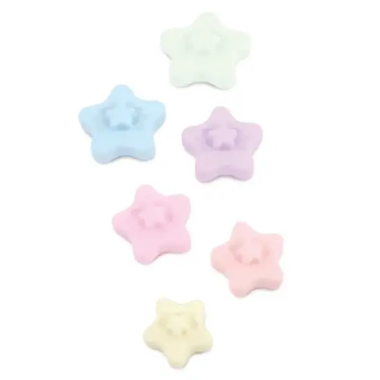 Hudson Baby Infant and Toddler Silicone Stacking Toy, Star, One Size image {1}