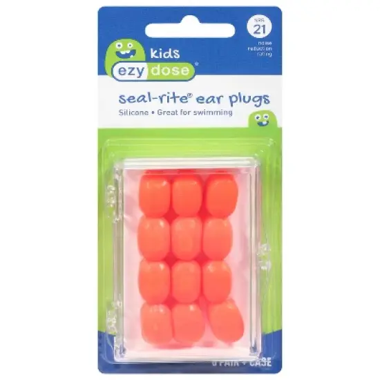 Ezy Dose Kids Silicone Seal-Rite Ear Plugs 6 pr image {5}