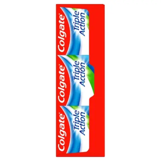 Colgate Triple Action Whitening Toothpaste with Anticavity Protection - Mint - 6oz/3pk image {5}