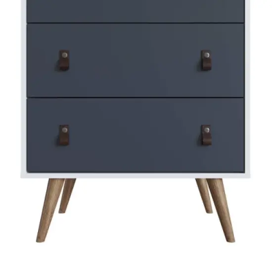 Set of 2 Amber 4 Tall Drawer Dresser - Manhattan Comfort image {7}