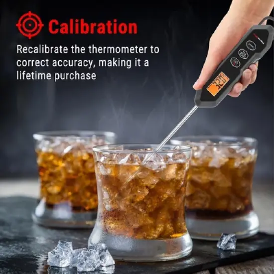 ThermoPro TP15HW Waterproof Digital Instant Read Meat Thermometer Food Turkey Cooking Kitchen Thermometer with Magnet and Backlight image {6}