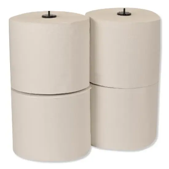 Tork Basic Paper Wiper Roll Towel, 1-Ply, 7.68" x 1,150 ft, White, 4 Rolls/Carton image {6}