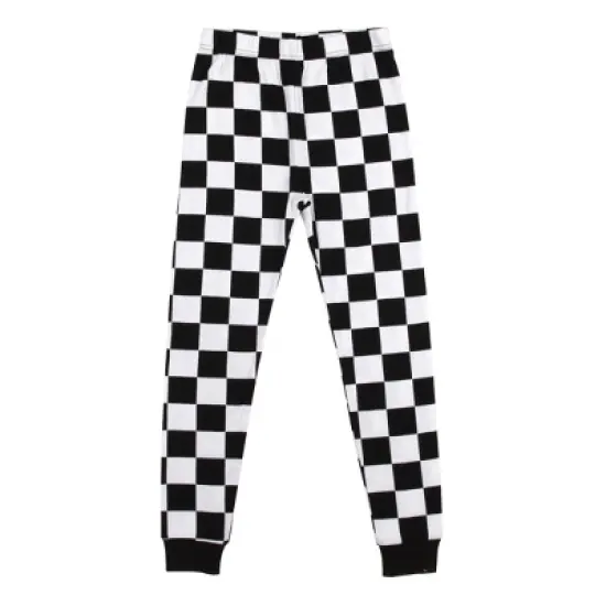 Gremlins Stripe And Gizmo Group Shot Boy's Black & White Checkered Sleep Set image {2}