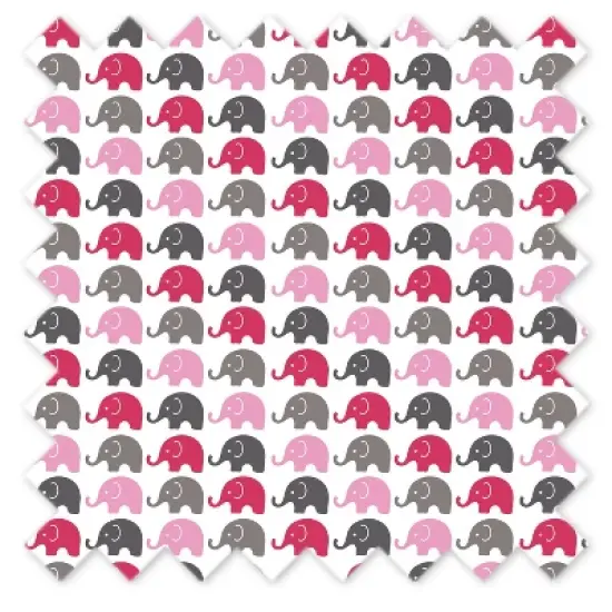 Bacati - 3 pc Elephants Pink/Gray Hugster Feeding & Infant Support Nursing Pillow with 2 removable zippered covers image {10}