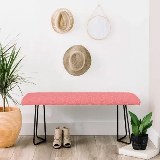 Mirimo Celebration Coral Bench Black - Deny Designs image {1}
