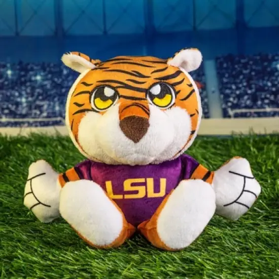 Bleacher Creatures LSU Mike the Tiger 8" Mascot Kuricha Sitting Plush image {3}
