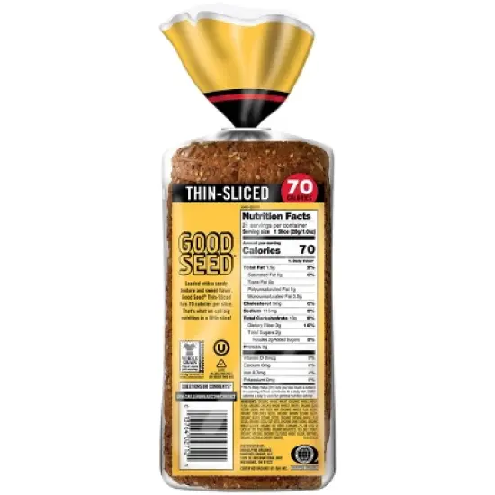 Dave's Killer Bread Organic Thin Sliced Good Seed Bread - 20.5oz image {3}