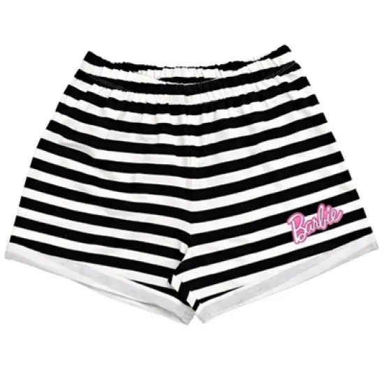 Barbie Girls T-Shirt and French Terry Shorts Outfit Set Toddler to Big Kid image {4}