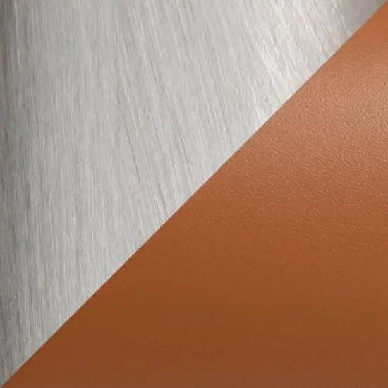 Set of 2 Fuji Stackable Counter Height Barstools Leather/Steel - LumiSource image {7}