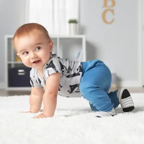 Gerber Baby Boys Organic Pants, 2-Pack image {1}