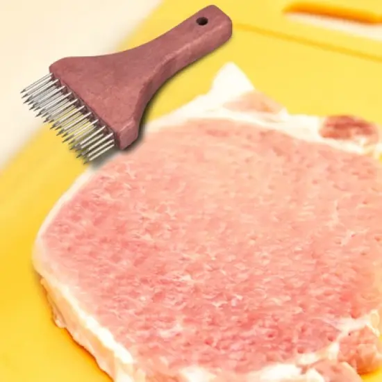 Unique Bargains Kitchen Tool Stainless Steel Meat Tenderizer for Tenderizing Meats Steak image {3}