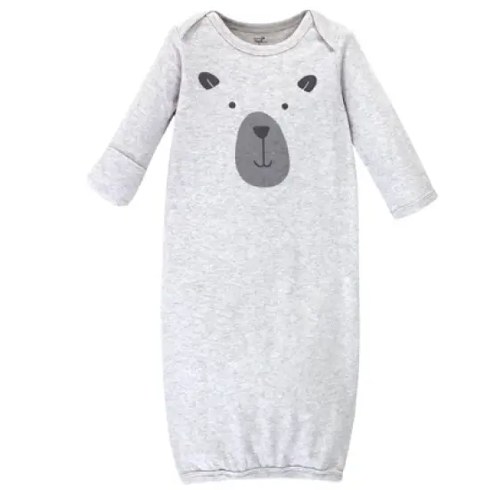 Touched by Nature Baby Boy Organic Cotton Long-Sleeve Gowns 3pk, Bear image {3}