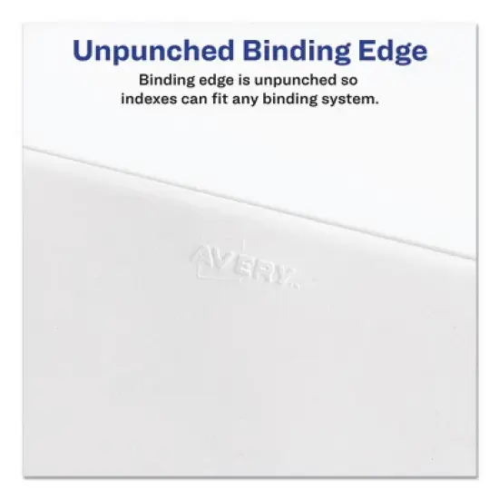 Avery Preprinted Legal Exhibit Side Tab Index Dividers, Avery Style, 11-Tab, 1 to 10, 11 x 8.5, White, 1 Set image {4}