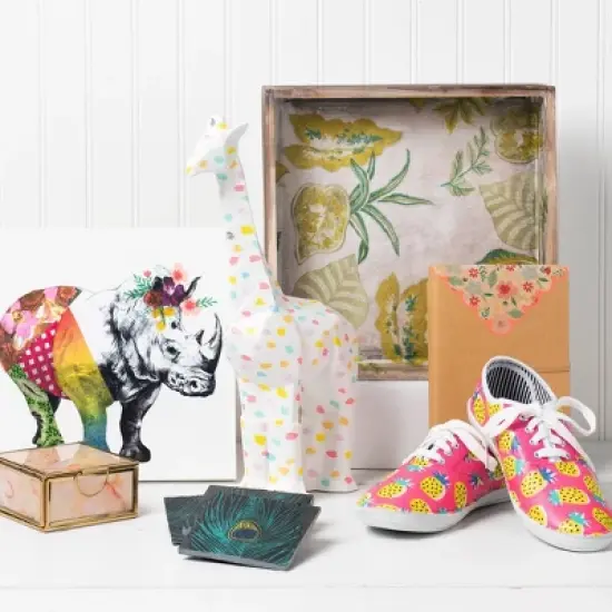 Mod Podge 8 fl oz Craft Glue - Satin: Dries Clear, Non-Toxic, Liquid Sealer, Art & Stationery, Office Use image {2}