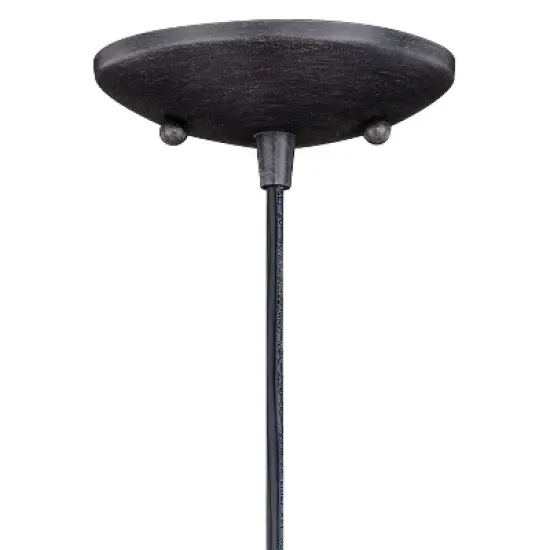 VAXCEL Outland 1 Light Farmhouse Outdoor Barn Dome Pendant Ceiling Light image {7}