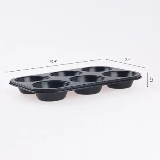 REGALWOVEN Carbon Steel Nonstick Cup Cake Pan 1 Pack image {1}