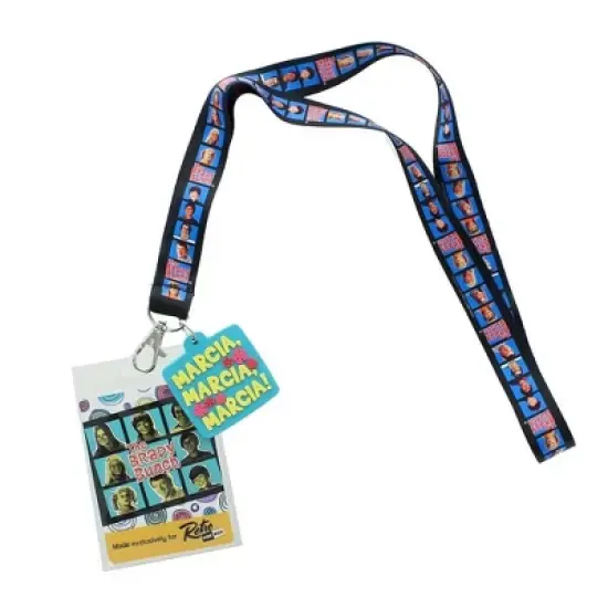 Crowded Coop, LLC The Brady Bunch Lanyard with "Marcia" Charm image {4}