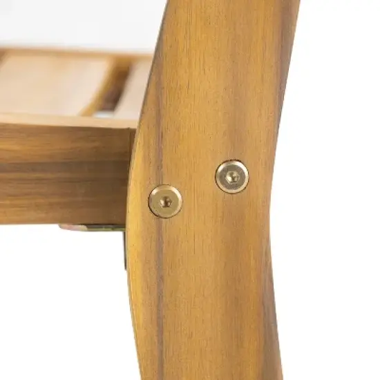 Christopher Knight Home Hermosa 3-Pieces Acacia Wood Dining Set, Teak image {8}