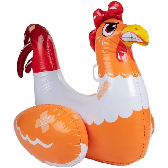 Chicken Fight Inflatable Pool Float Game Set - Includes 2 Giant Battle Ride-Ons - Flip Your Friends to Win! - for Kids and Adults image {4}