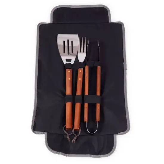 NFL Los Angeles Chargers Picnic Time 3pc BBQ Tote and Tools Set - Black image {6}