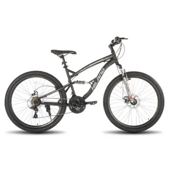 HILAND Full Suspension 26 Inch Men's Mountain Bike, 21-Speed, Adult MTB for Men & Women image {13}