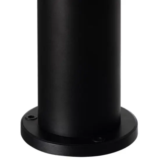 Round Black LED Garden Aluminum Light, Gardenized Decorative Outdoor Bollard Light for Garden, Pathway, and Driveway image {15}