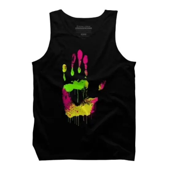 Men's Design By Humans High Five By clingcling Tank Top image {4}