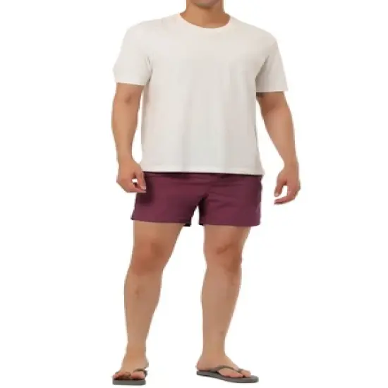 TATT 21 Men's Summer Holiday Elastic Waistband Drawstring Mesh Lining Swimwear Shorts image {1}