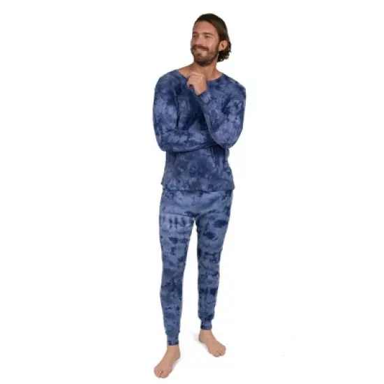Leveret Mens Two Piece Cotton Tie Dye Pajamas image {3}